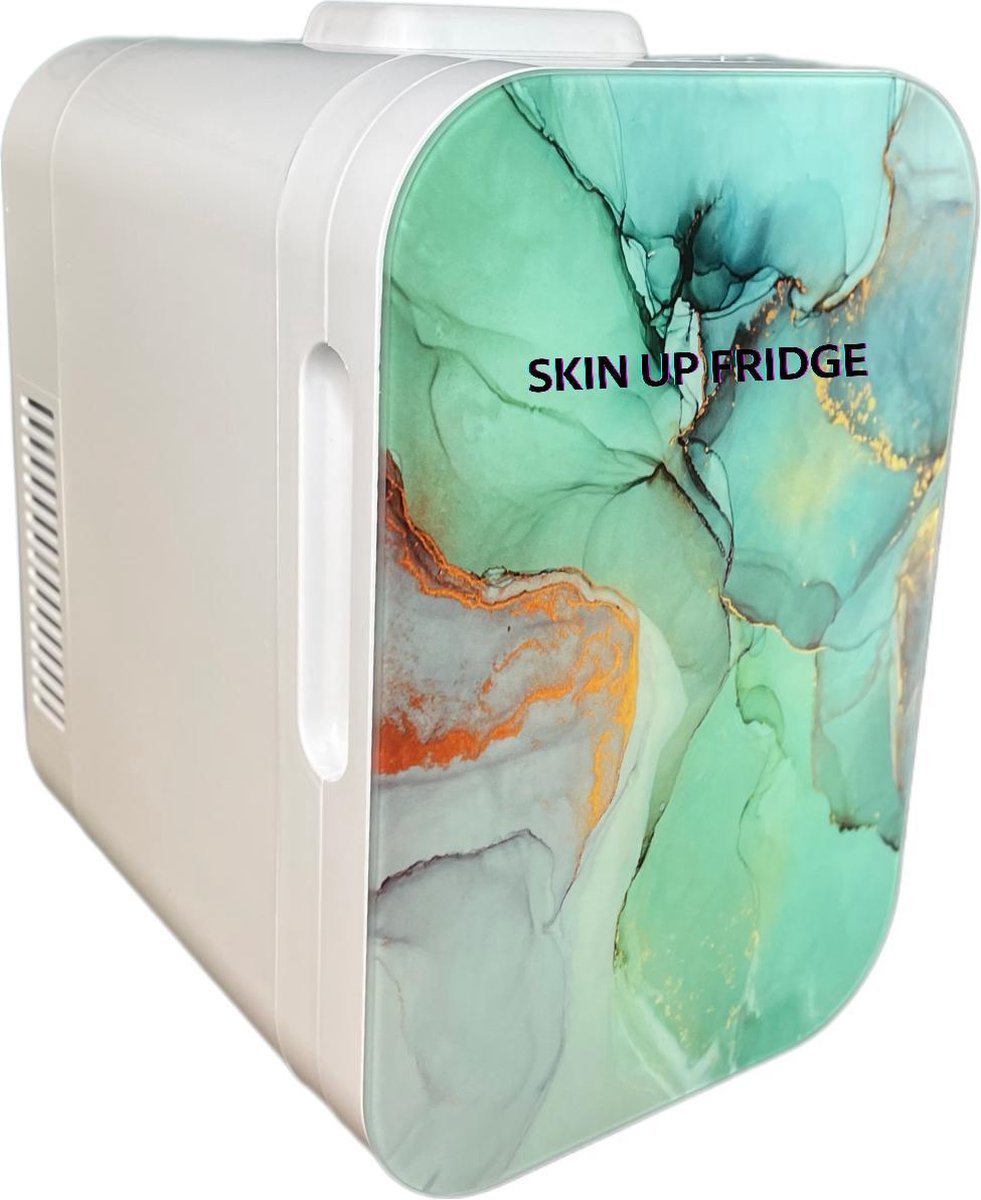 Skin up fridge- Skincare fridge - Mini fridge -Makeup - 8L- BLUE MARBLE