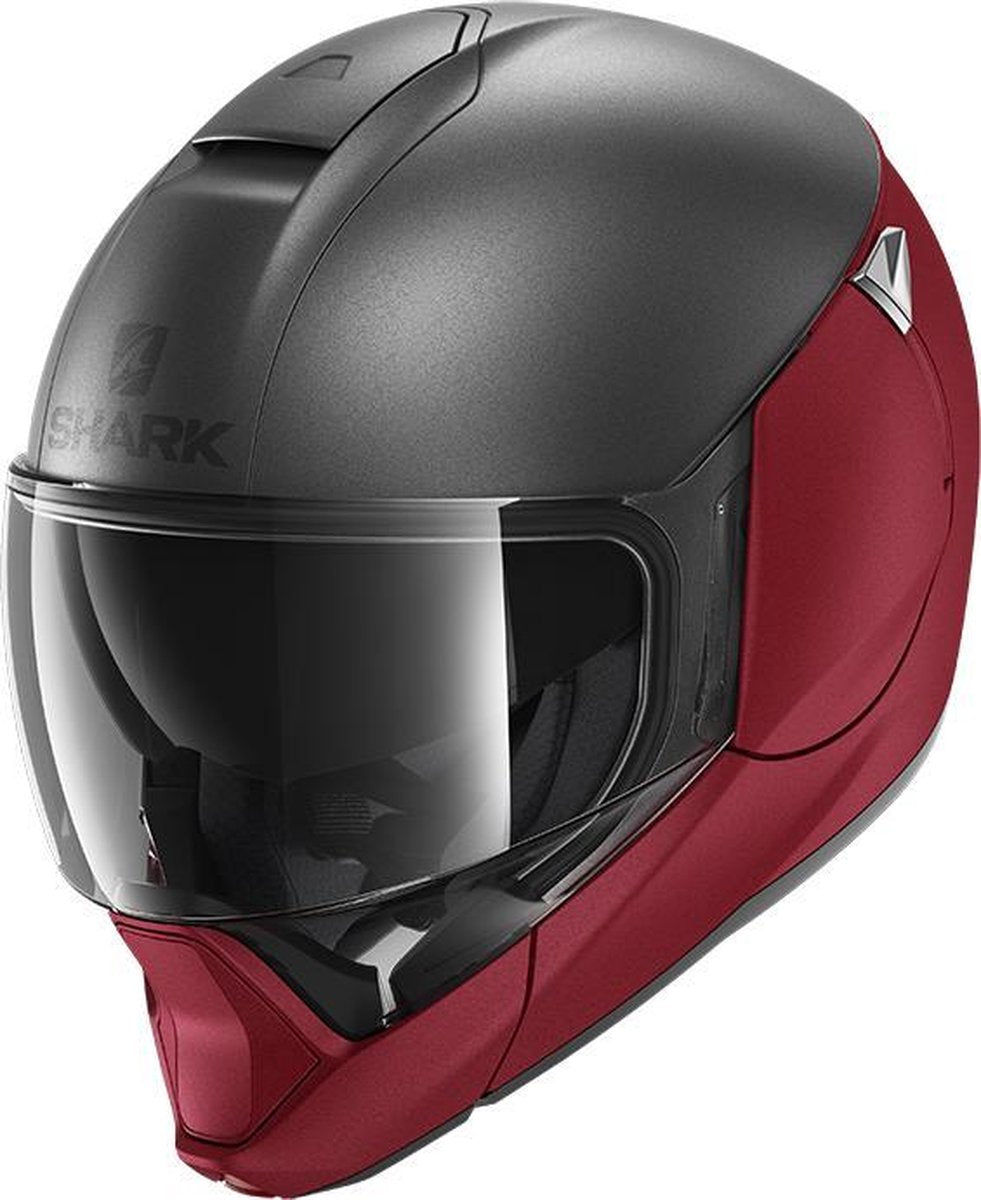 SHARK EVOJET DUAL BLANK Mat Red Antracite Red maat M