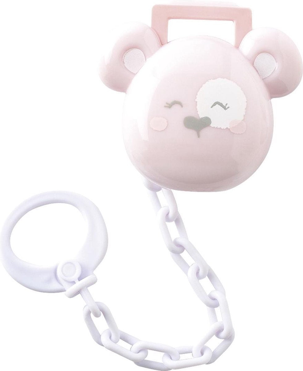 Saro Fopspeenketting Happy Teddy Junior Roze