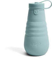 Opvouwbare drinkfles - Stojo - 590ml - 20oz - Eucalyptus- Waterfles - Drinkfles