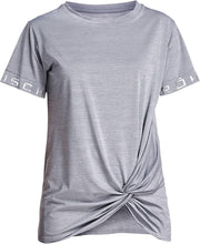 Rohnisch Knot Tee Sportshirt Dames - Grey Melange