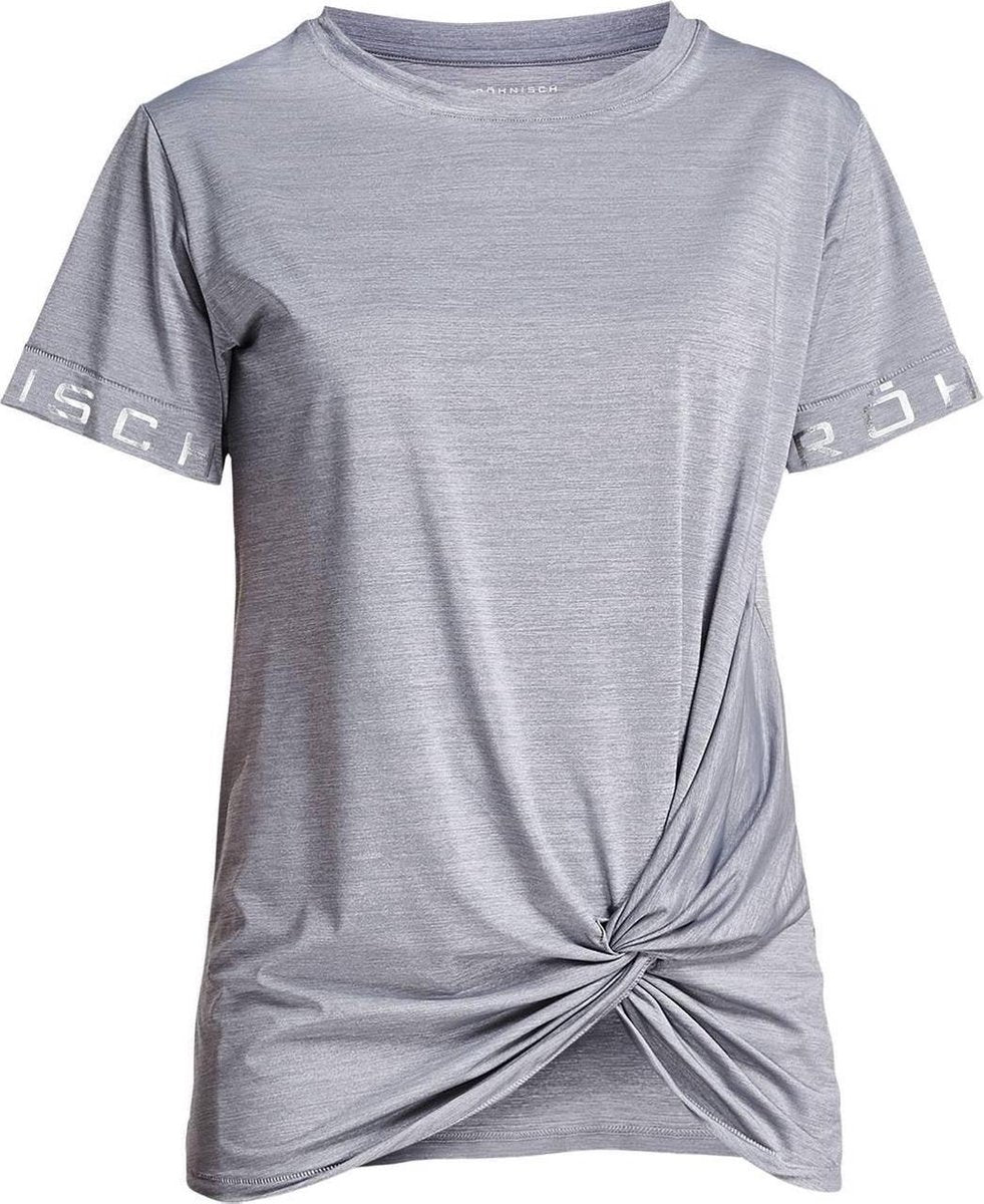Rohnisch Knot Tee Sportshirt Dames - Grey Melange