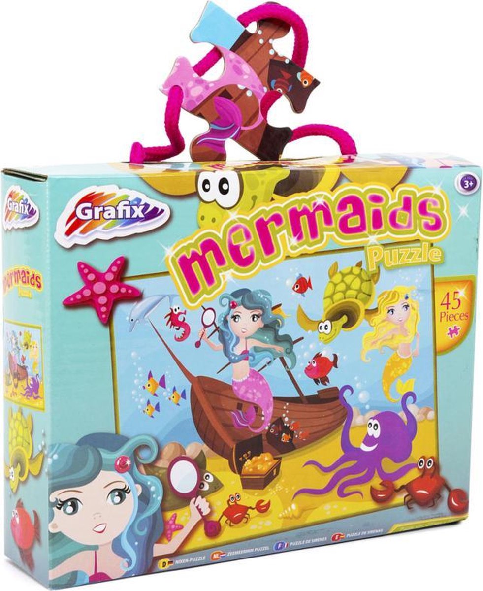 Zeemeerminnen Puzzel Mermaids 45 stukjes
