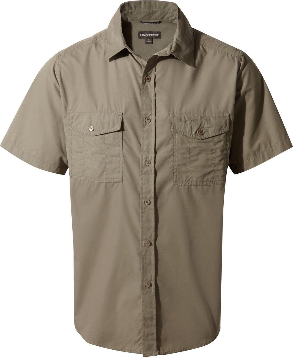 Craghoppers Blouse Kiwi Heren Polyester/katoen Taupe Maat M