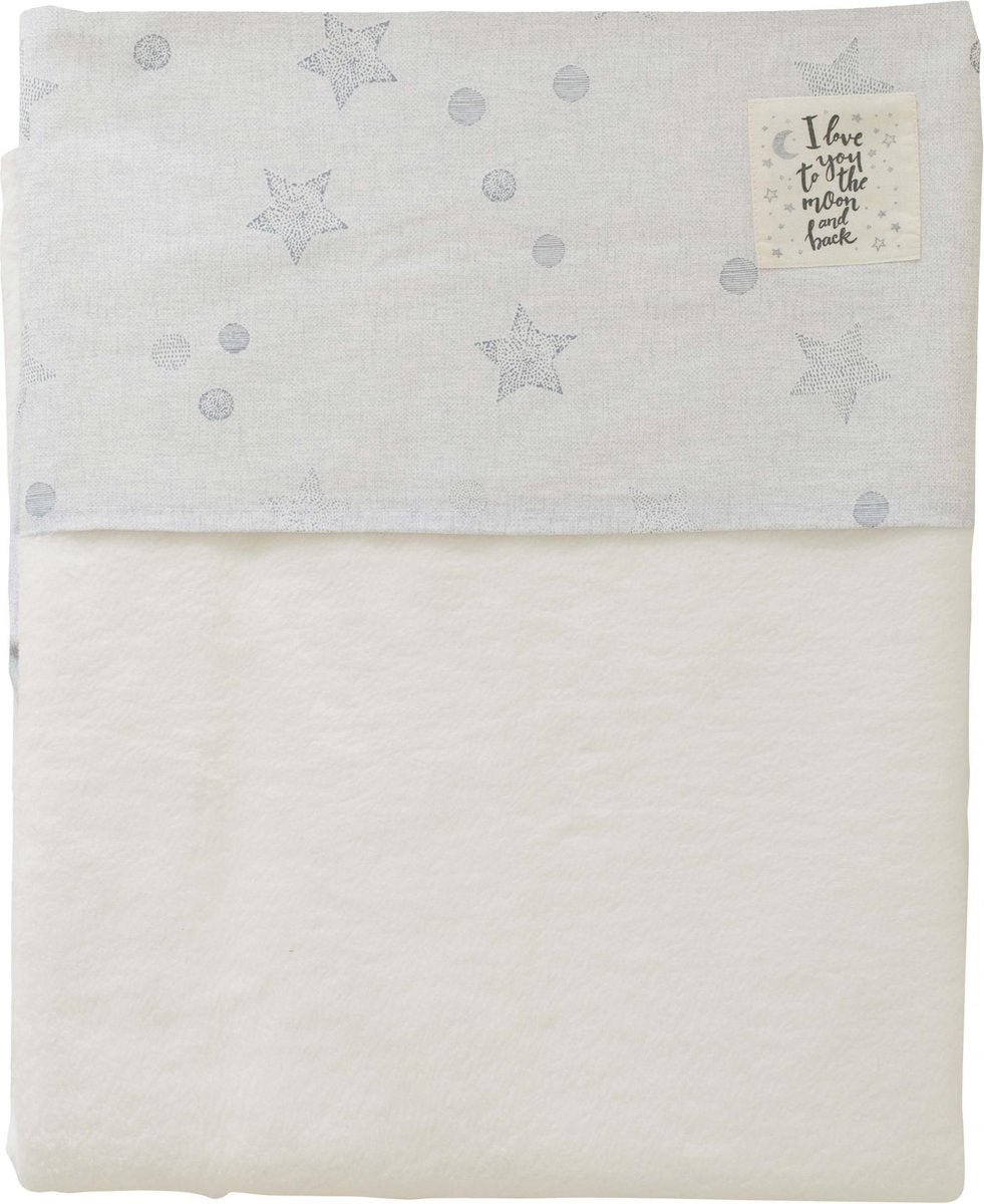 Pericles Laken En Sloop Star 120 X 150 Cm Wit/zwart