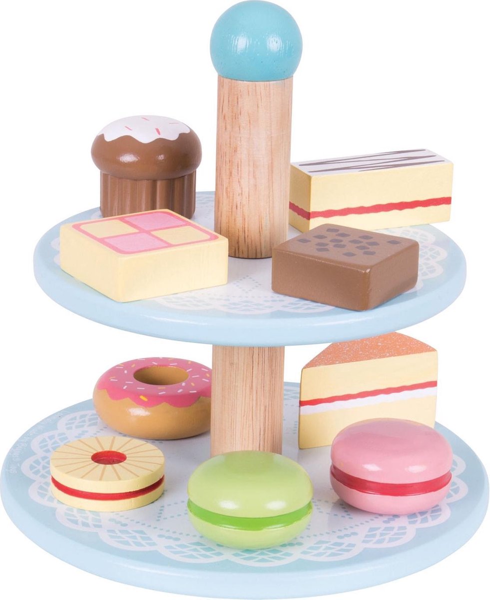 Houten Etagere met Taartjes