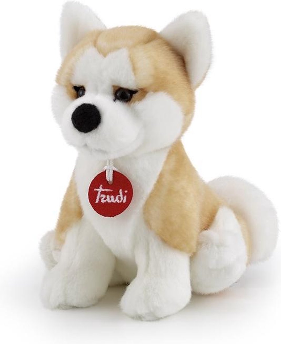 Trudi Knuffel Akita Ascanio 25 Cm Lichtbruin/wit