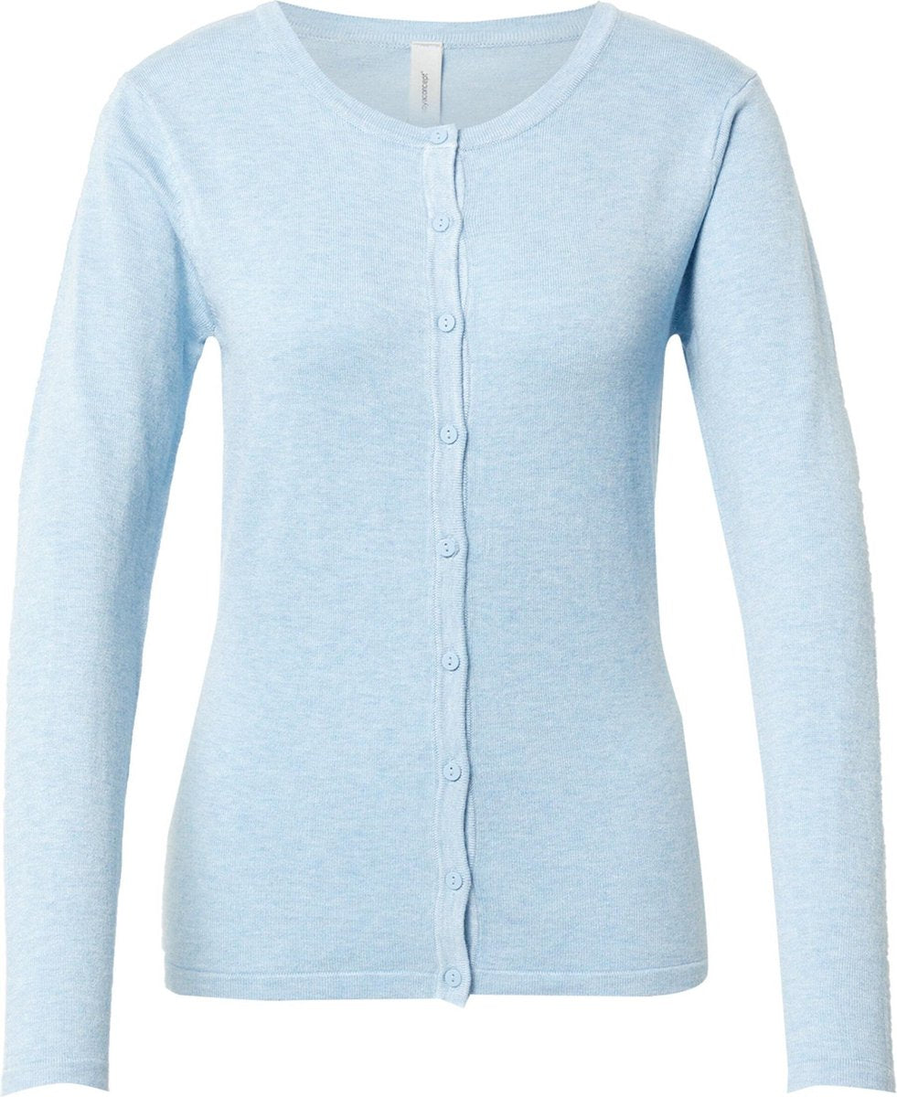Soyaconcept gebreid vest dollie Lichtblauw-S