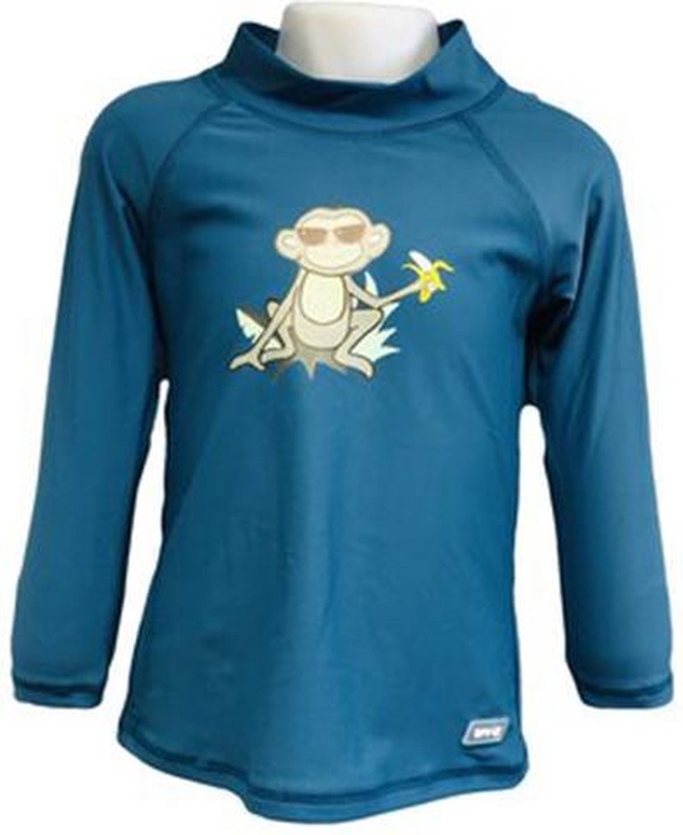 Banz Shirt Rash Met Lange Mouwen Junior Jungle Blauw 76 Cm