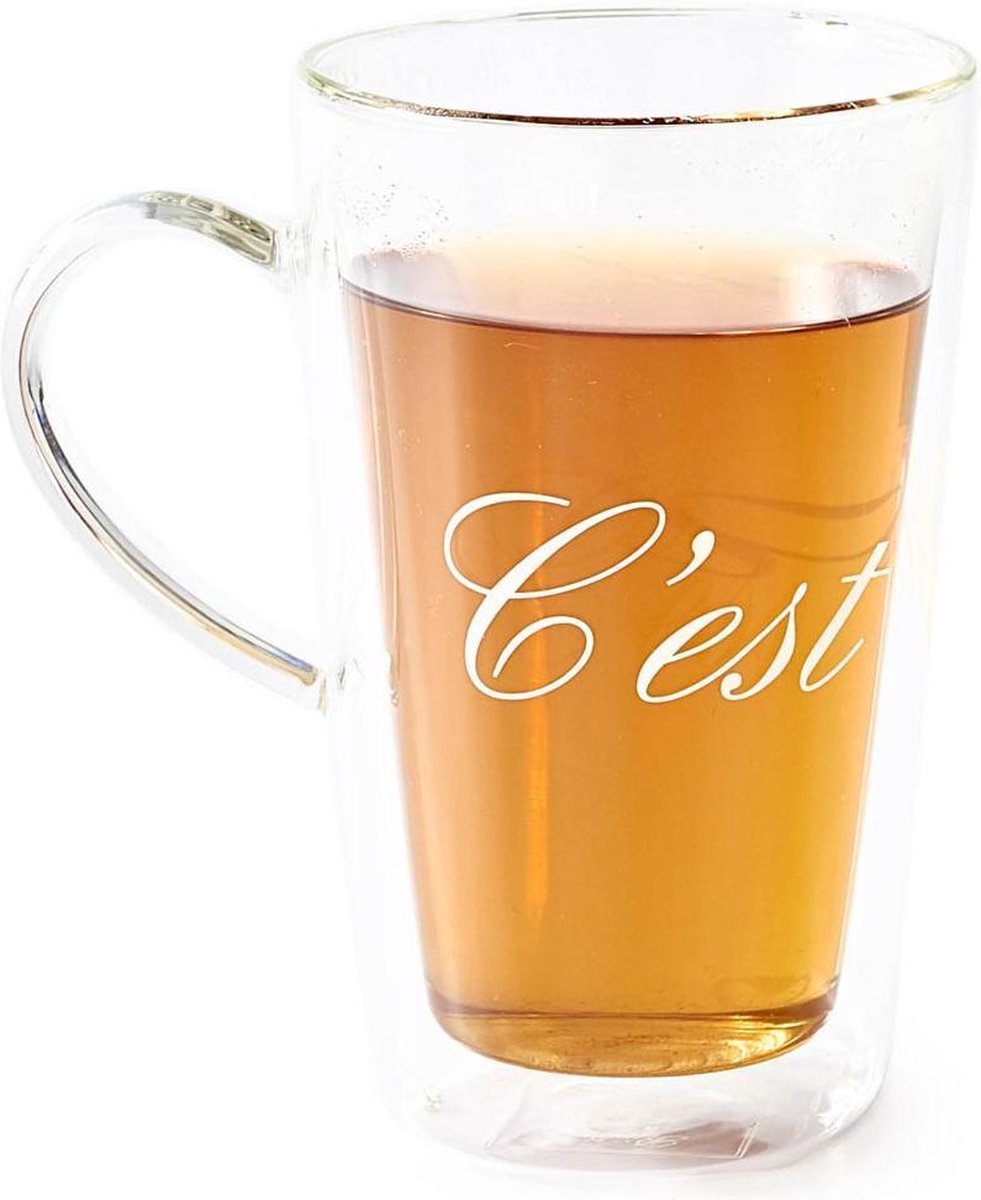 Rivièra Maison C'est Chaud Theeglas XL - 300 ml