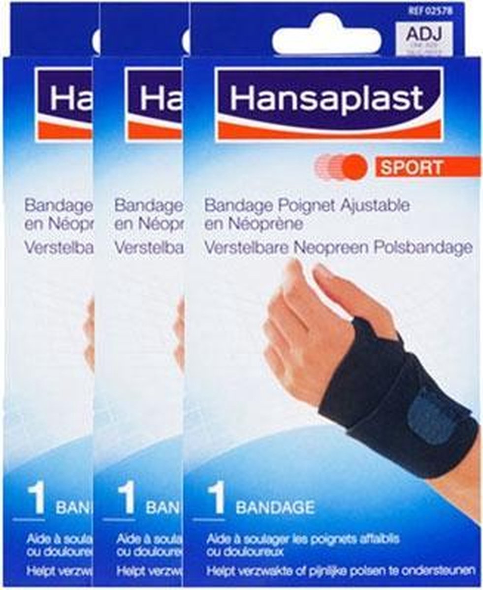 Hansaplast Sport Verstelbare Neopreen Polsbandage Voordeelverpakking