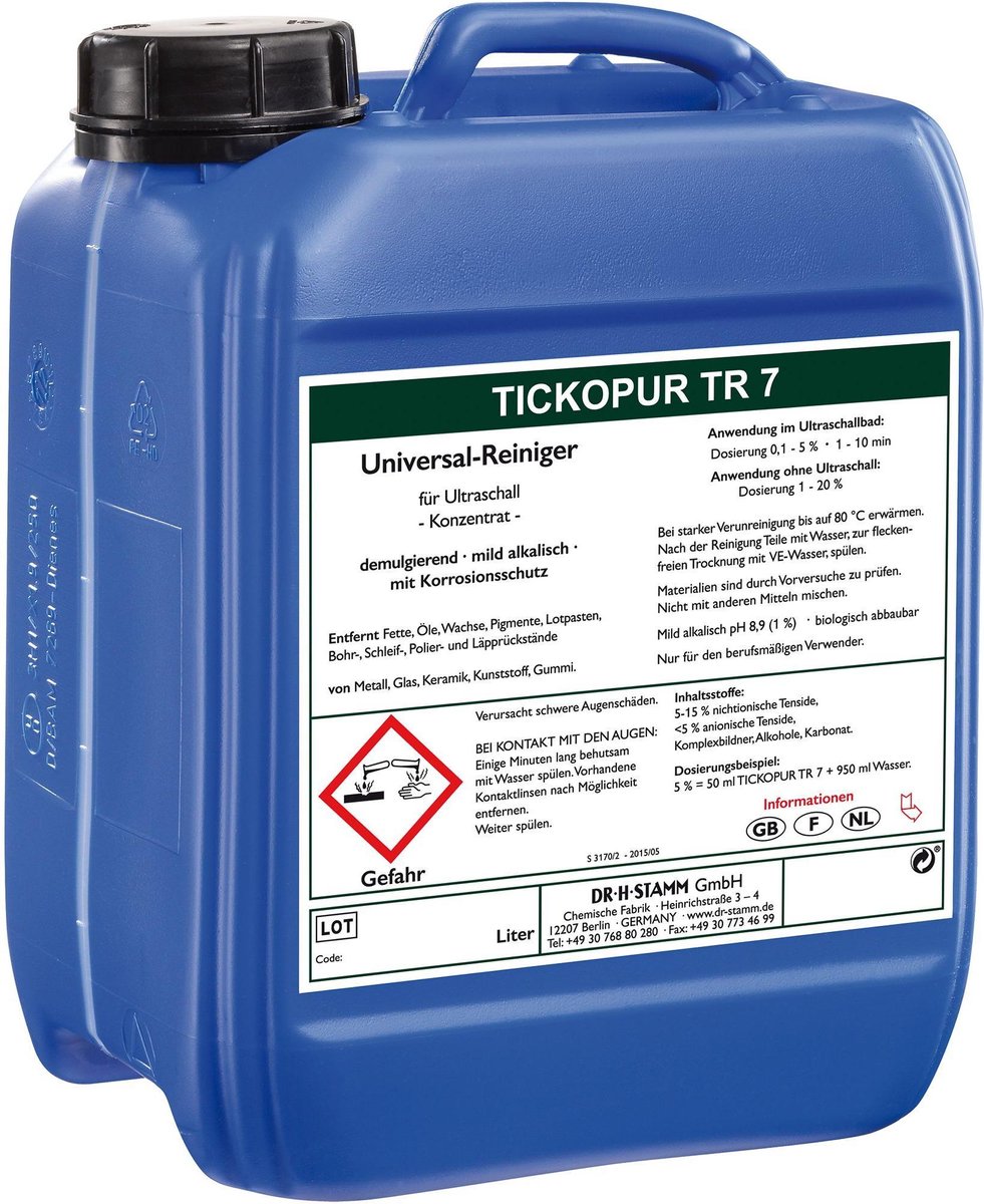 TICKOPUR TR7 - 5L Reinigingsconcentraat voor printplaten