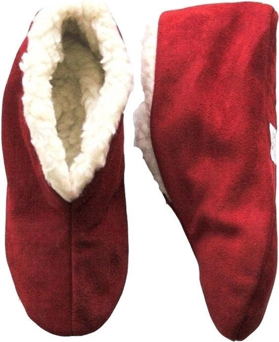Rode echte suede Spaanse sloffen dames maat 38
