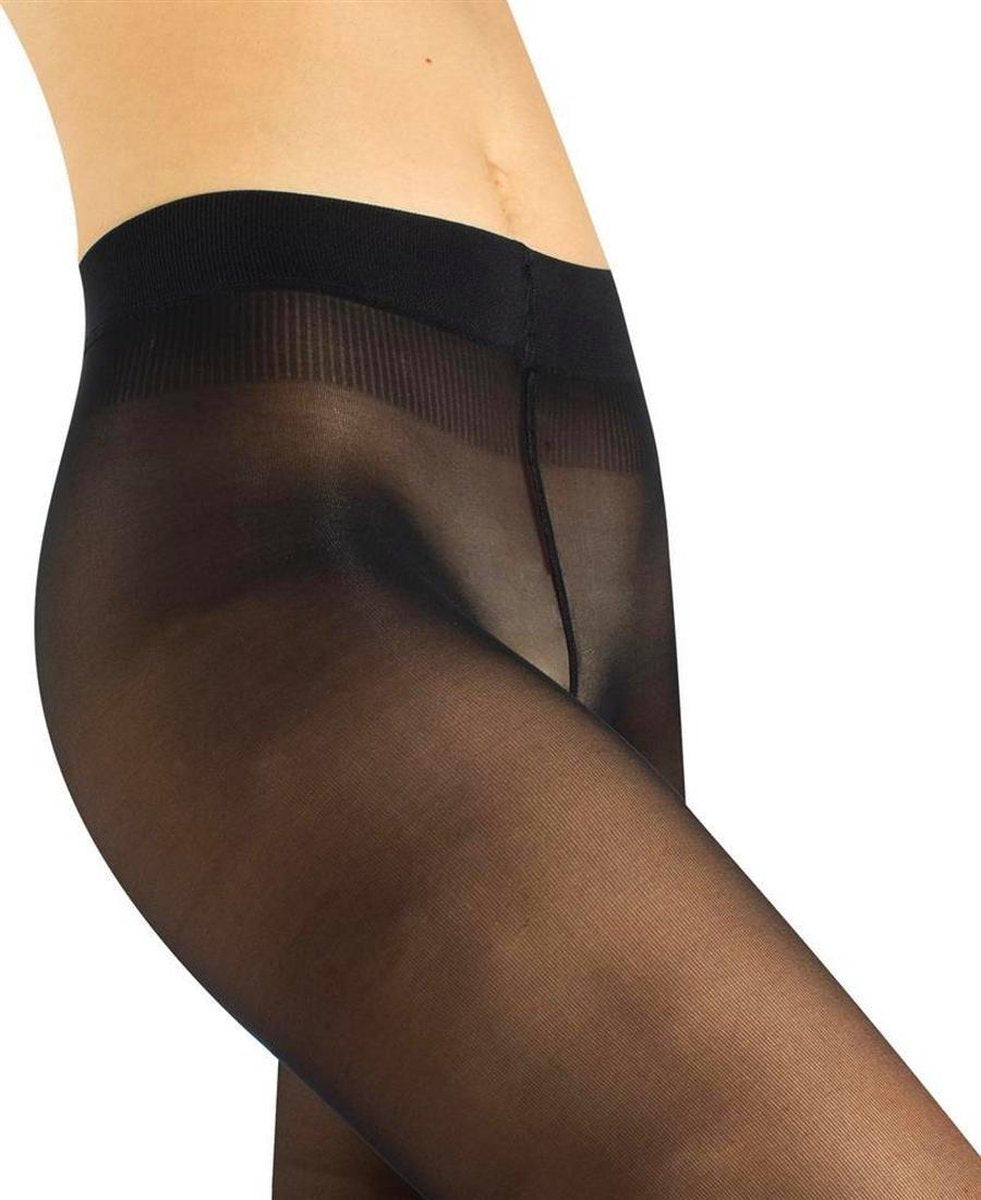 Cette Jersey 30 zwarte plussize panty - Zwart