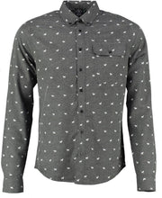 Kultivate zacht grijs slim fit overhemd met hondjes - valt kleiner - Maat XL