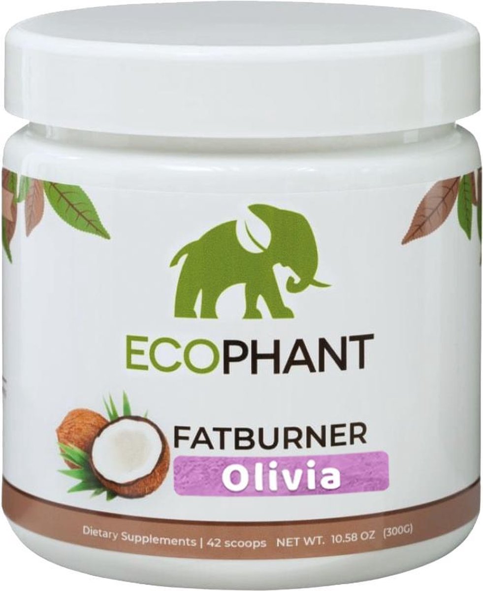 Ecophant Fatburner - Stimuleert vetverbranding en remt het hongergevoel -100% Verantwoord Afvallen - 300 g Cocos