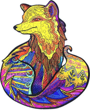 Mystery fox 033 A4 | Legpuzzel vos 033 | houten puzzel | 150 stukjes | dierenpuzzel| meer dan 50 verschillende modellen