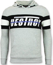 Enos Sweater met Capuchon Heren - Hoodie Mannen Sale - Grijs - Maten: XS