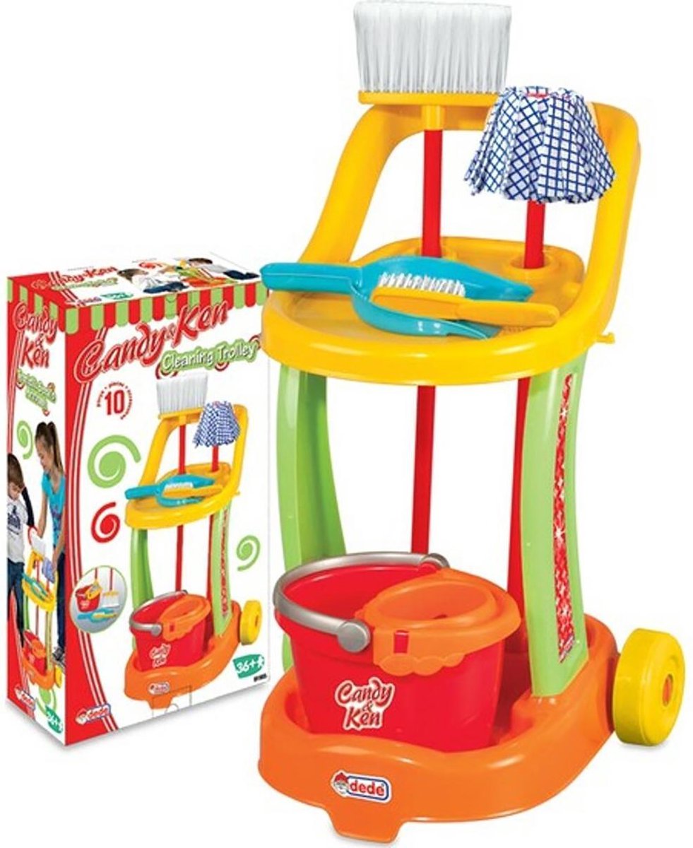 Dede - Schoonmaakspeelgoed - Speelgoed Trolley