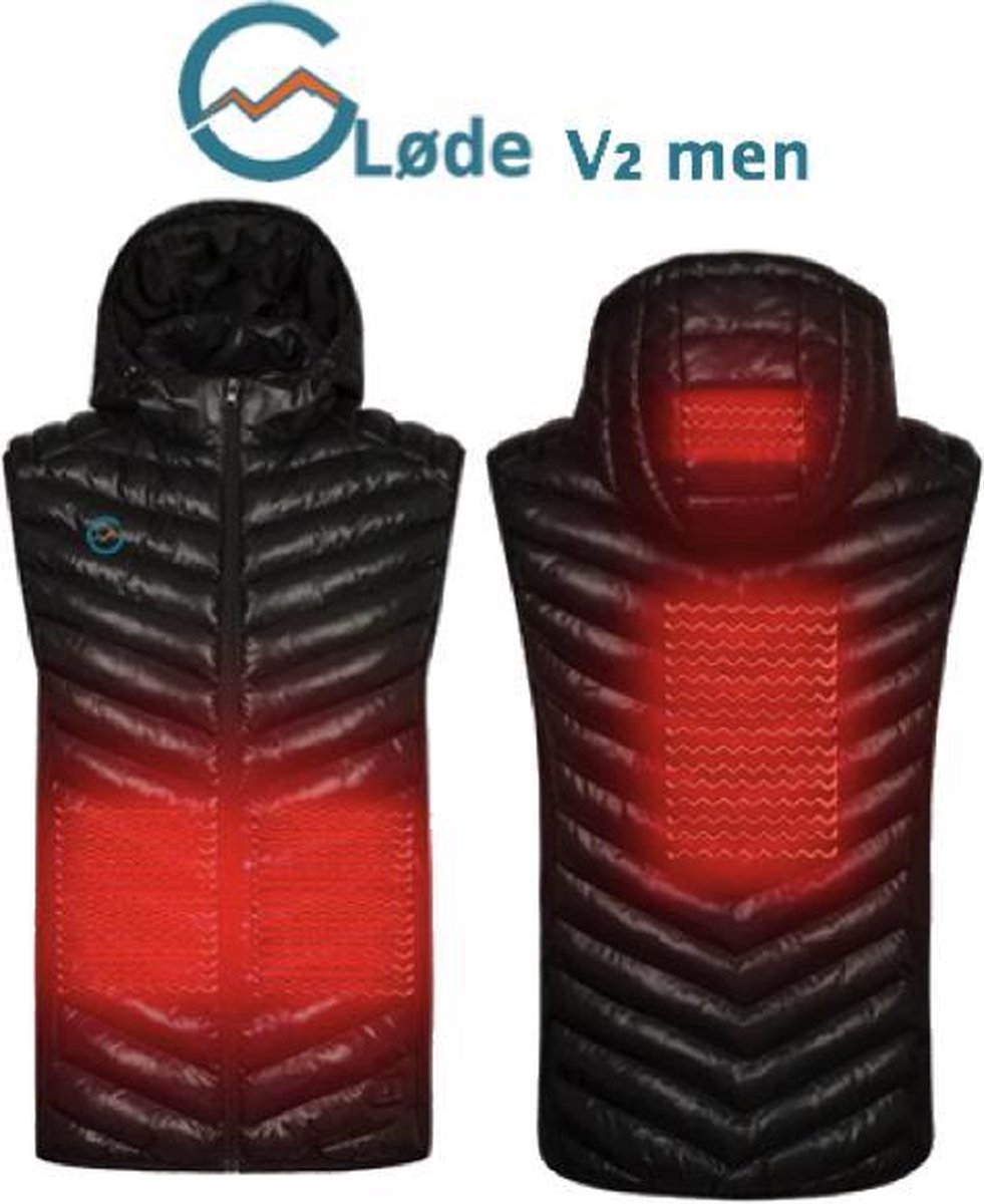 GLØDE Elektrische Verwarmde Kleding Bodywarmer heren vest met accu