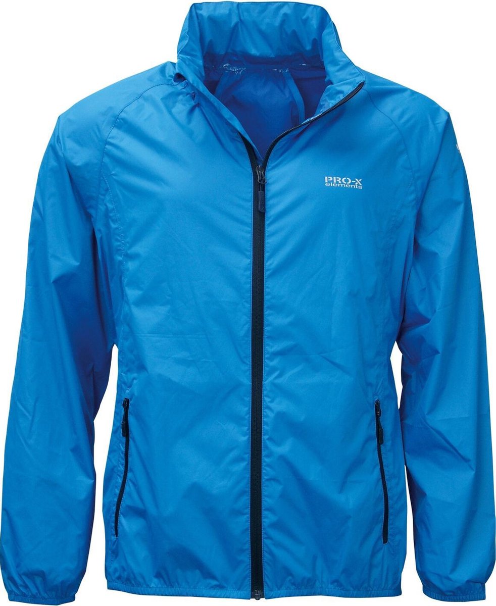 Pro-X Elements - Opbergbare regenjas voor heren - PACKable - Briljant blauw - maat 3XL