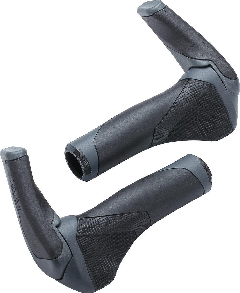 BBB Cycling Handvatten ErgoStyleSet  Stuurgrips en Bar-ends BHG-87 - Zwart/Grijs - 133 Mm