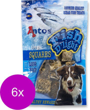 Antos Fish D'Light Squared - Hondensnacks - 6 x Vis 100 g