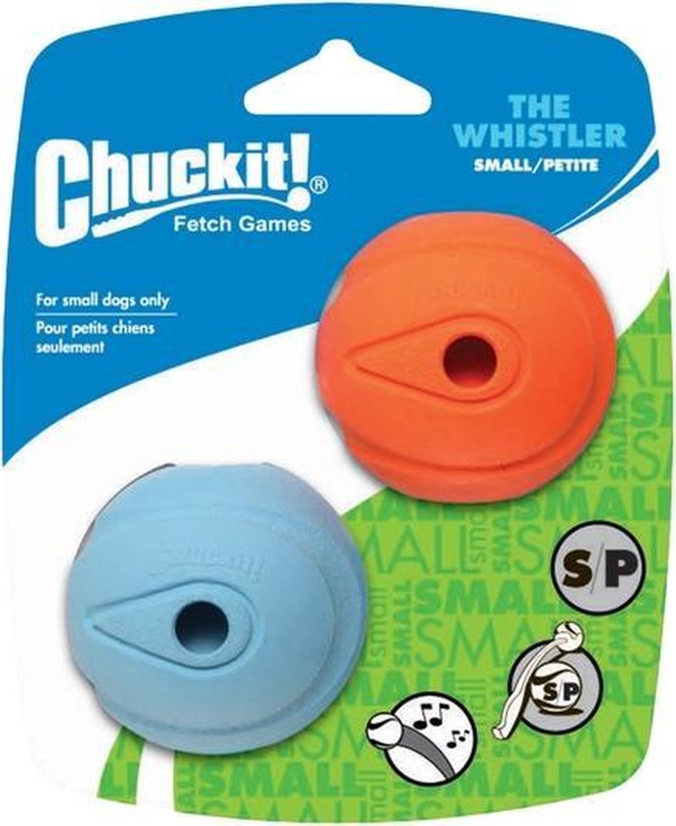 Chuckit - Hondenbal - Bal voor honden - Fluitend bij het werpen - S