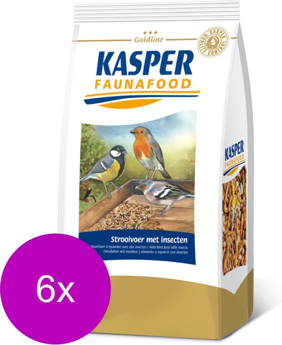 Kasper Faunafood Strooivoer - Voer - 6 x Insecten