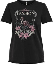 Onllucy Life Reg S/s Top Box Jrs 15231632 Black/passion