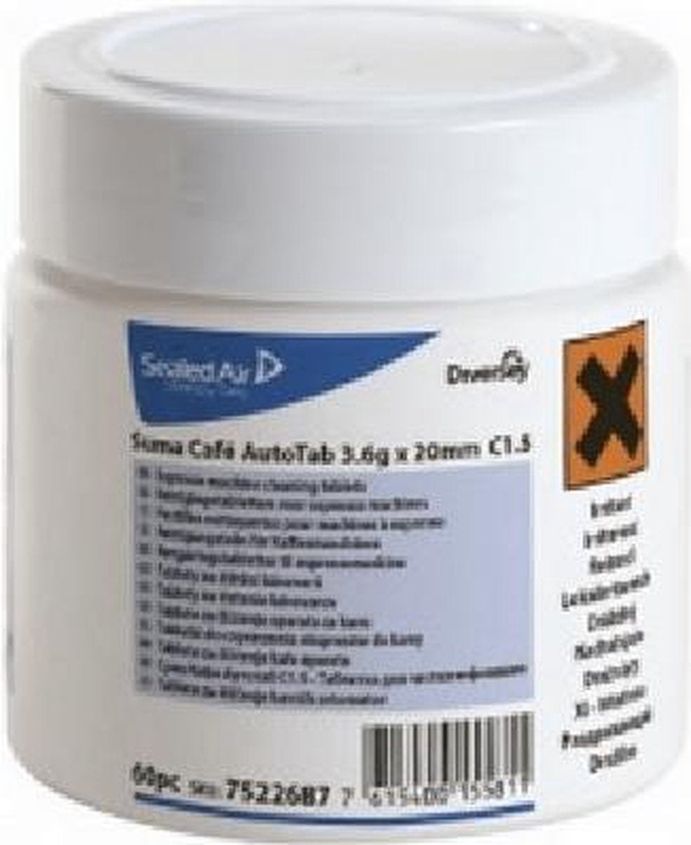 Suma coffee tabs 1.2 gr x 12 mm  60 stuks C1.1