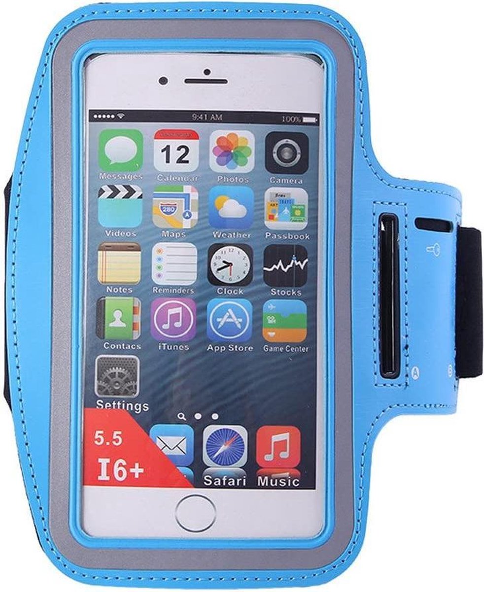 Hardloop Armband Telefoon | Geschikt voor Oppo Reno 4 Z 5G| Hardloop Armband | Sport Hardloopband | Hardloop Telefoonhouder | Licht blauw