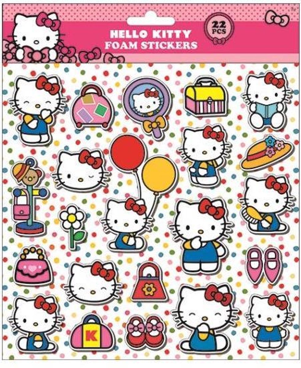 W&o Foamstickers Hello Kitty 24 X 20