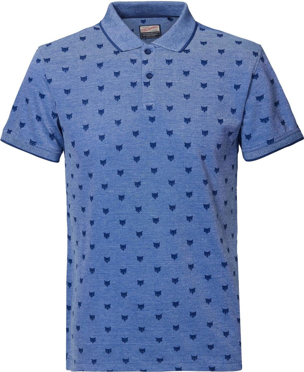 Petrol Industries - Heren Coyote polo - Blauw - Maat XL