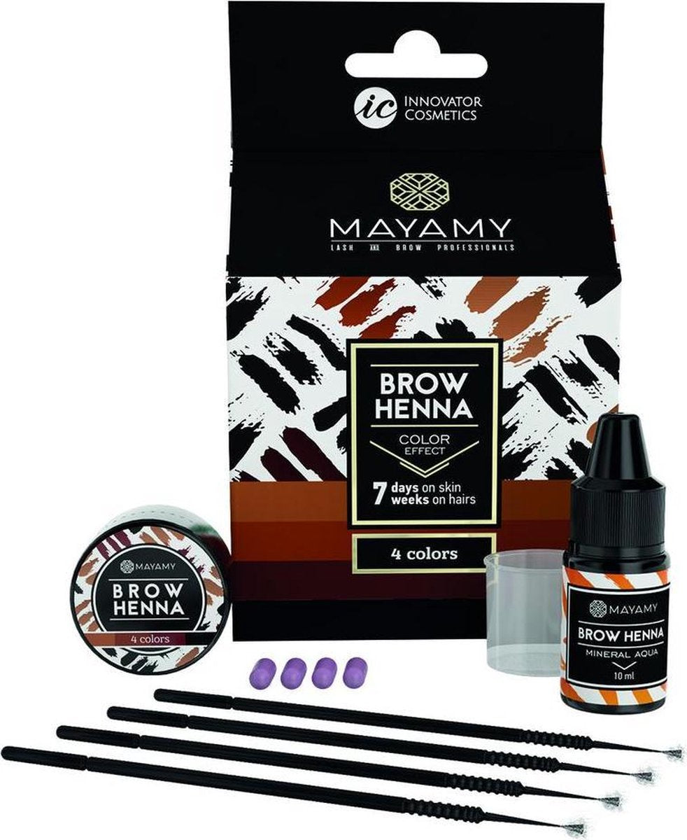 MAYAMY Henna Brows homekit 4 colors mix | | 4 kleuren mix set DIY