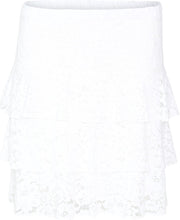 Cassis - Kanten rok met volants - Wit