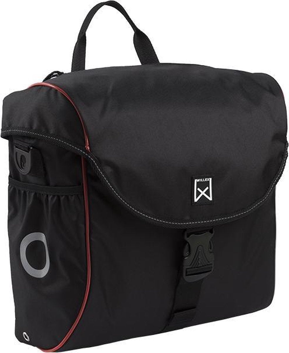 Willex 300 S Enkele Fietstas - 12 liter - Zwart/Rood