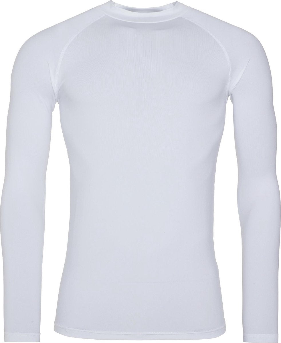 AWDis Gewoon Cool Mens Lange Mouw Bazelayer Top (Arctisch Wit)