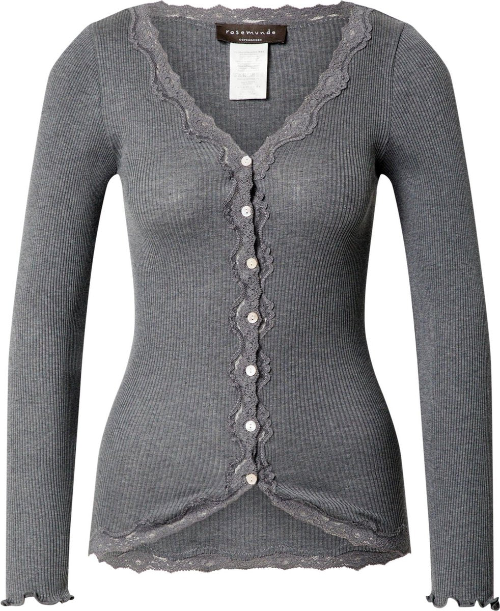 Rosemunde gebreid vest Donkergrijs-L