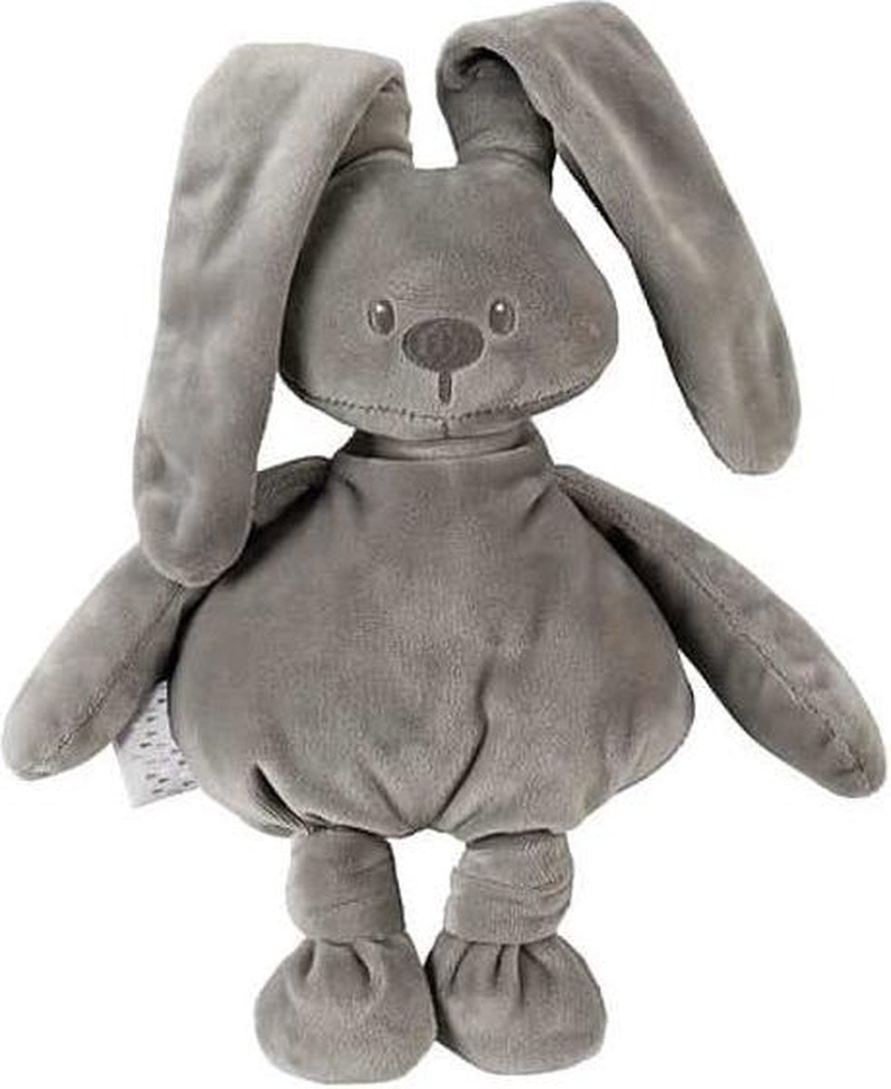 Nattou Konijn Lapidou - Knuffel - 30 cm - Grijs