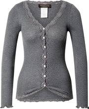 Rosemunde gebreid vest Donkergrijs-M