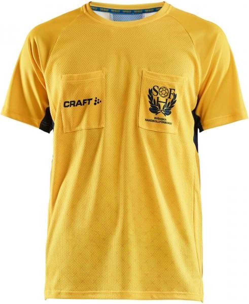SHF Scheidsrechter Shirt Heren - geel - maat XL