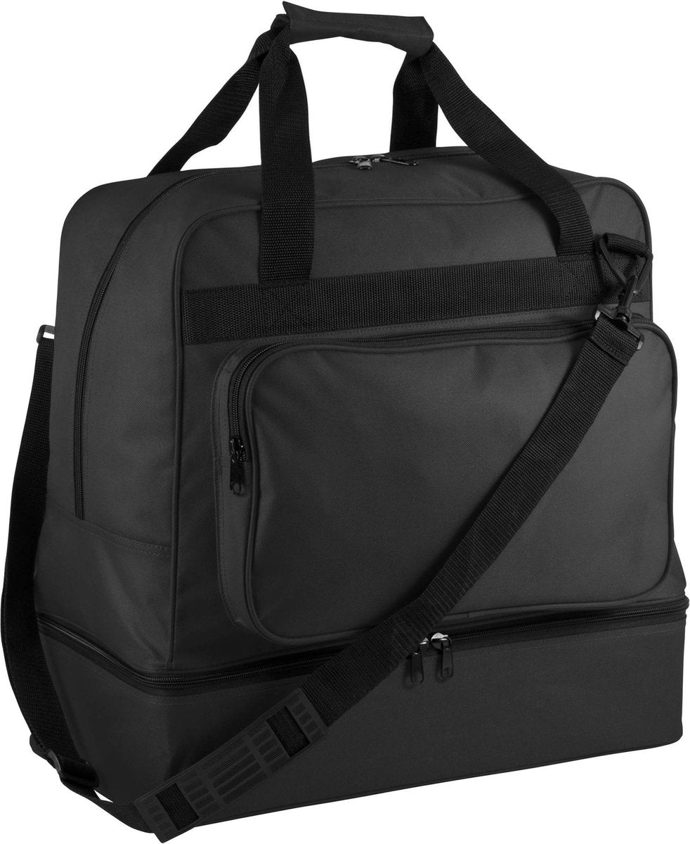 Teamsporttas met handige bodem – 60 liter – zwart