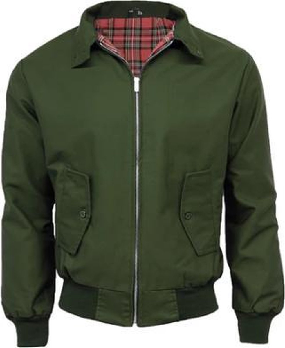 Harrington Jas - Donker Groene Jas - Heren Jassen zomer - Maat XXL