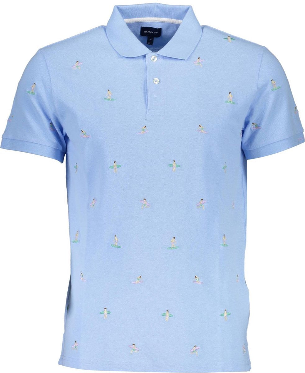 Gant Polo Lichtblauw L Heren