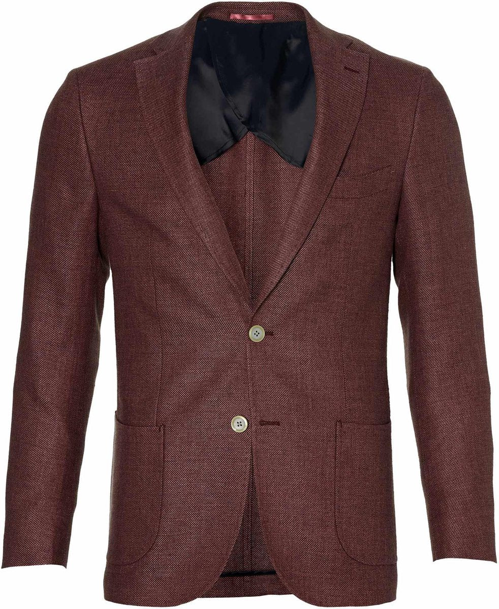 Jac Hensen Premium Colbert - Slim Fit - Rood - 53