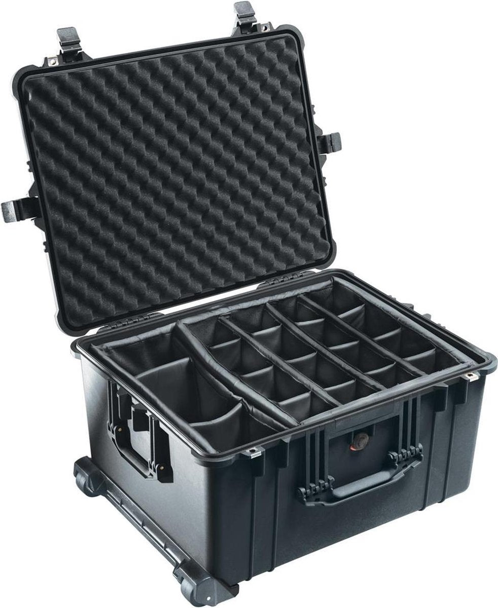 Peli 1624 Waterdichte Camerakoffer Zwart met Dividers