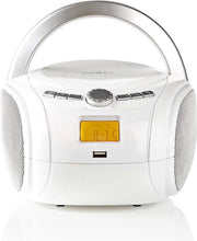 Boombox | 9 W | Bluetooth® | CD-speler / FM-Radio / USB / AUX | Wit