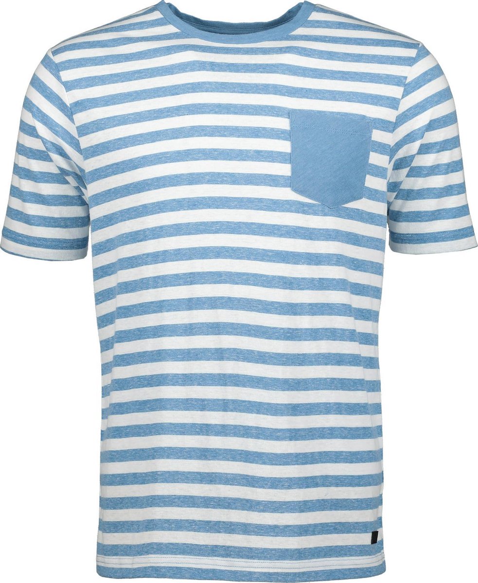Jac Hensen T-shirt - Modern Fit - Blauw - 5XL Grote Maten
