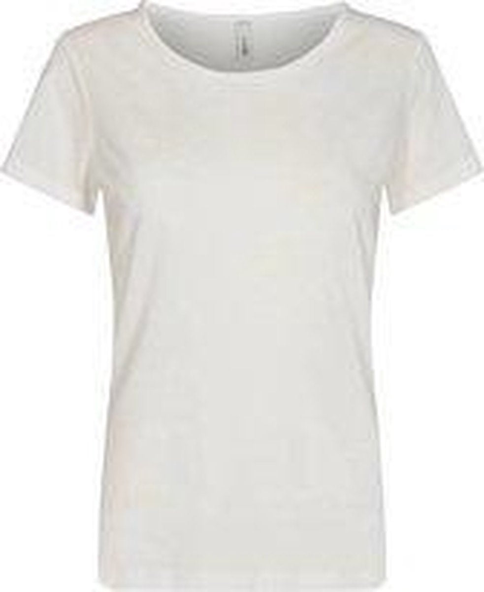 T-shirt SC-pylle-1in de kleur wit maat S/36 met ronde hals